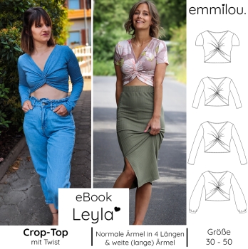 eBook Crop-Top "Leyla" Größe 30-50 Schnittmuster & Nähanleitung